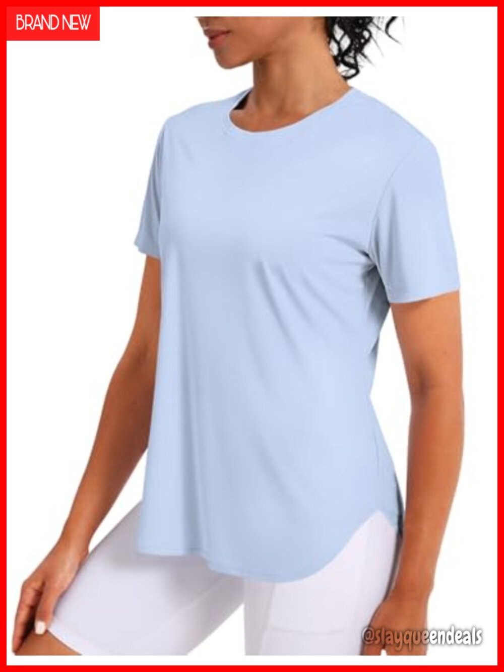 Women's Short Sleeve Workout Top UPF 50+ Quick Dry Lightweight Athletic Tee